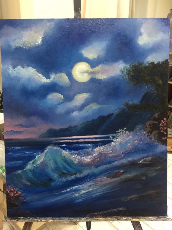 Painting маслом Тайская ночь 