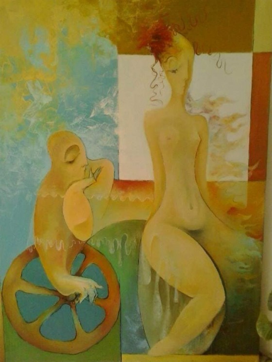 Painting маслом декоративная работа