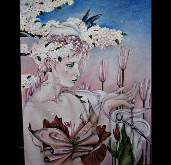 Painting маслом Весна