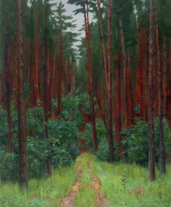 Painting маслом Лес