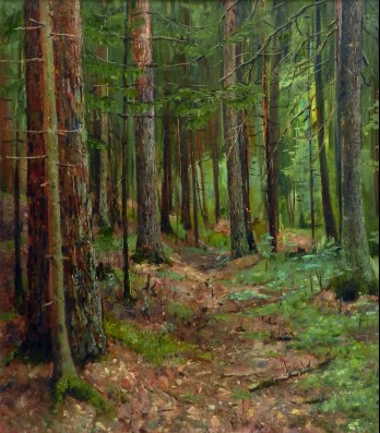 Painting маслом Михайловский лес