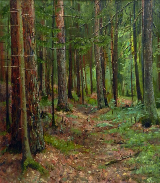 Painting маслом Михайловский лес