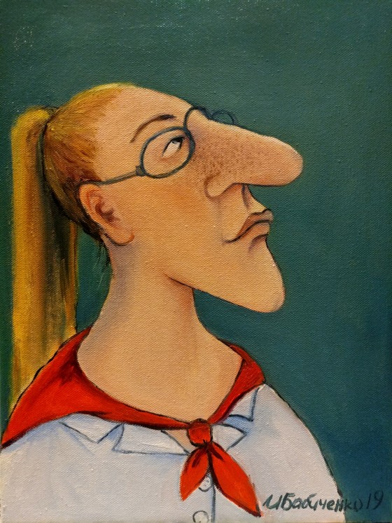 Painting маслом Мисс Независимость 