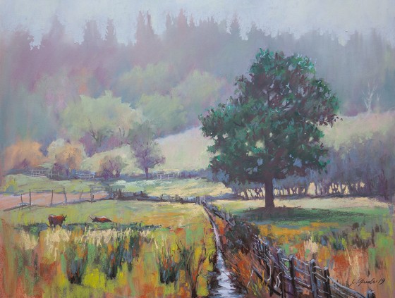 Painting пастелью Между дождями