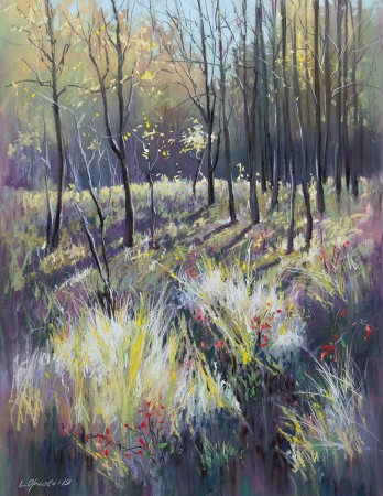 Painting пастелью Сияние сентября