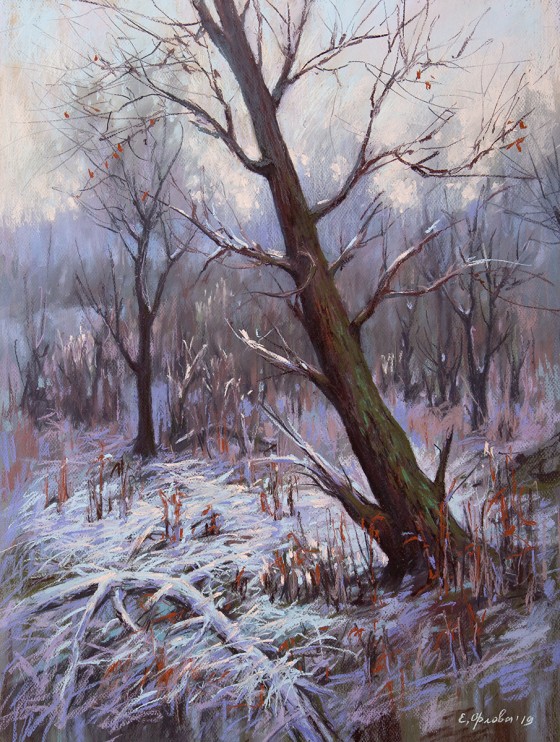 Painting пастелью 37 оттенков ноября