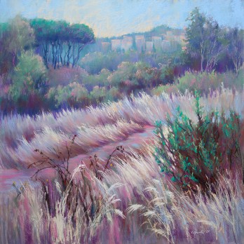 Painting пастелью Окраины Рима 04