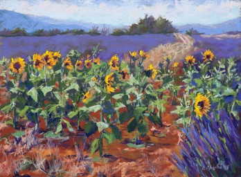 Painting пастелью Контрасты Прованса