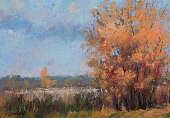 Painting пастелью Тишина