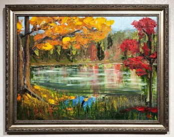 Painting маслом Две лодки