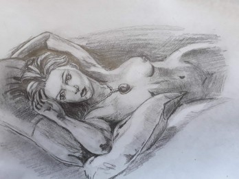 Painting карандашом Роуз