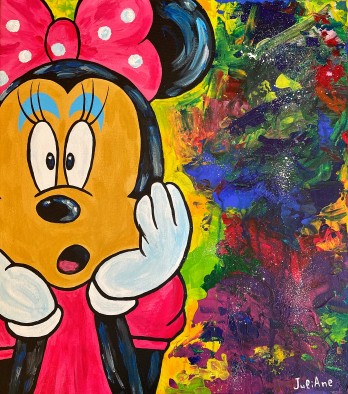 Painting акрилом Mickey Mouse 