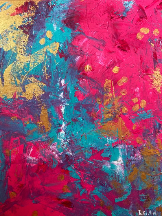 Painting акрилом Azure love