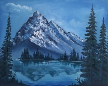 Painting маслом Горы