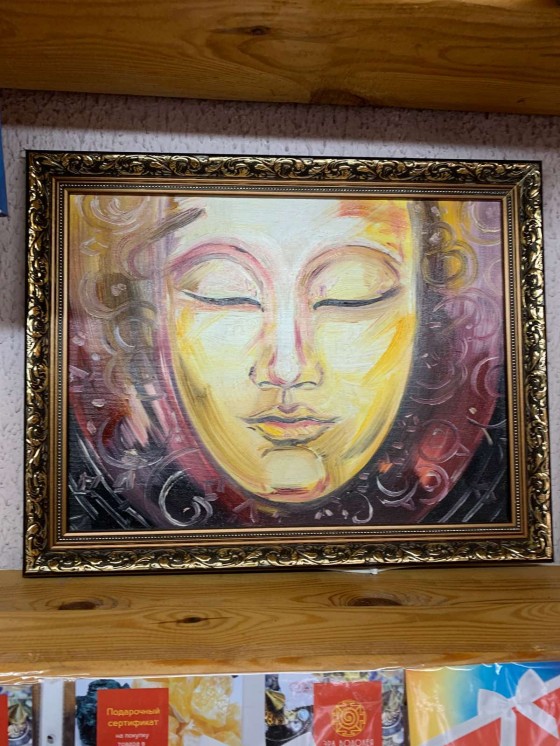 Painting маслом Золотой Будда