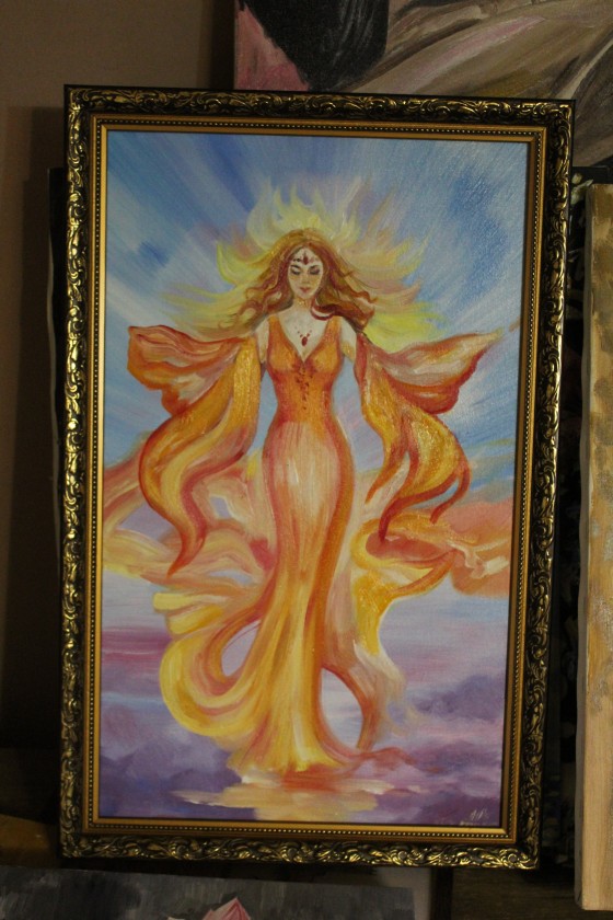 Painting маслом Девушка-Энергия