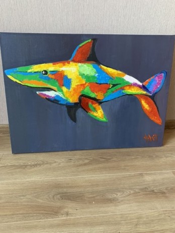 Painting маслом Shark