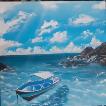 Painting акрилом Морской пейзаж.