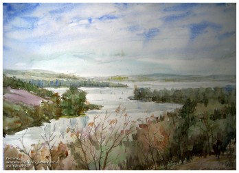 Painting акварелью Листопад _акварель 2020_ватман 38х52см