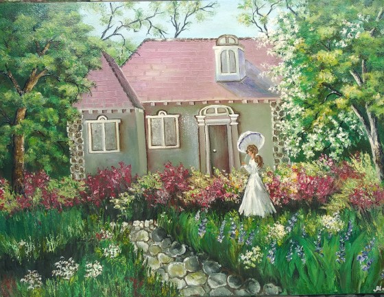 Painting маслом Дом