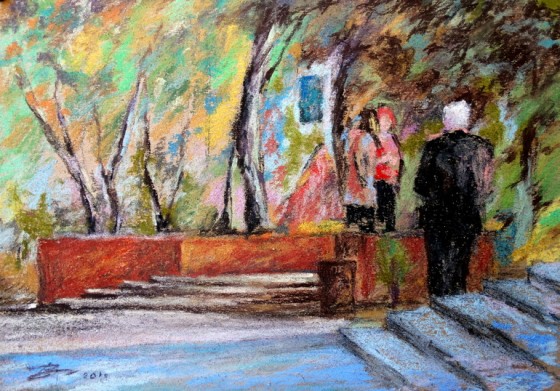 Painting пастелью Pereryv