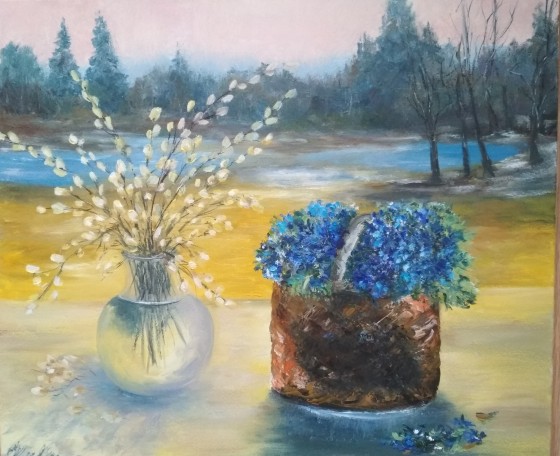 Painting маслом Весенний день