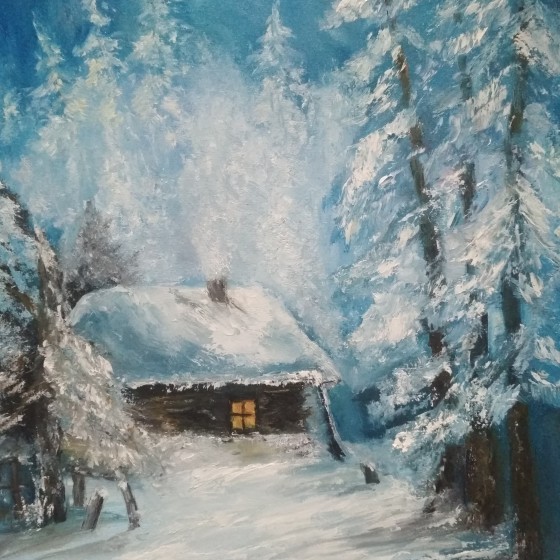 Painting маслом В лесу