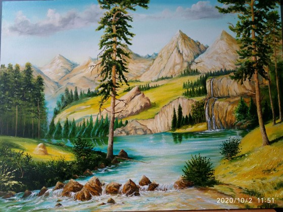 Painting маслом Гори