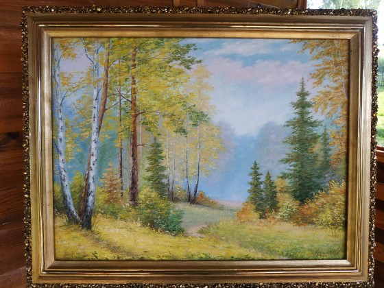 Painting маслом Осінь у лісі