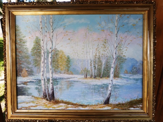 Painting маслом Весна 