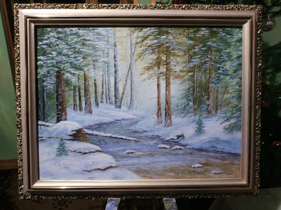 Painting маслом Сосновий бір