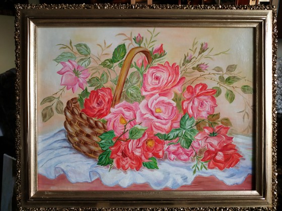 Painting маслом Троянди