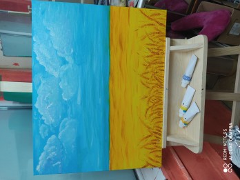 Painting маслом Патриотическая.