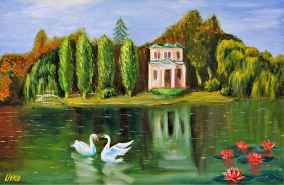 Painting маслом "Остров любви"