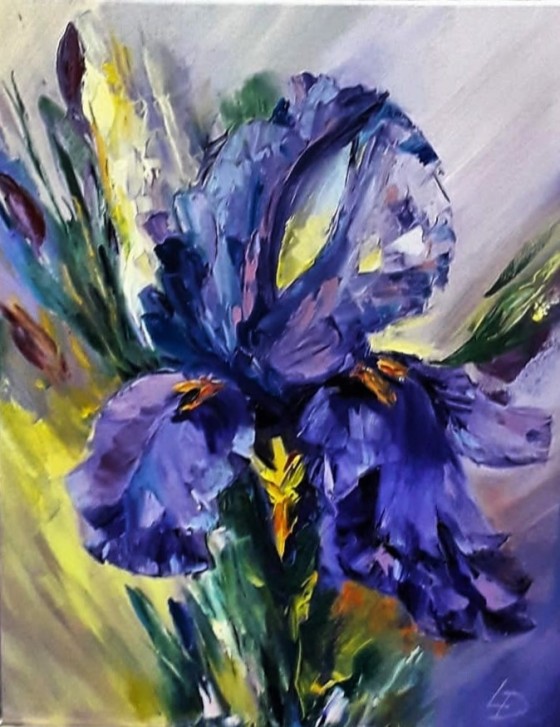 Painting маслом "Mysterious Flower"