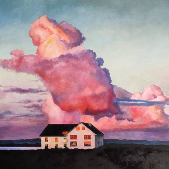 Painting маслом Интроверты в облаках