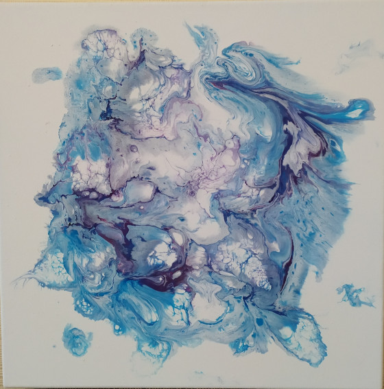 Painting акрилом Вселенная