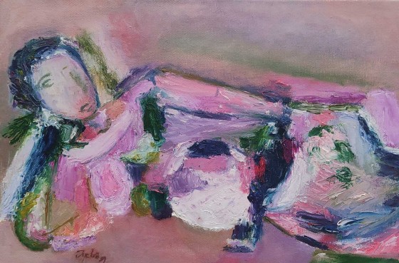 Painting маслом Обнажённая женщина