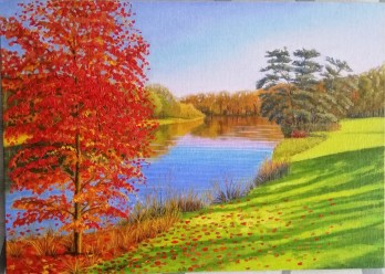 Painting маслом "Осень" 