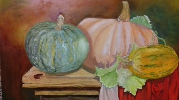 Painting маслом Три гарбуза