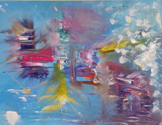 Painting акрилом Весна