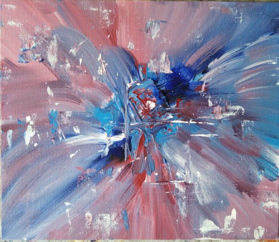 Painting акрилом Аленький цветочек