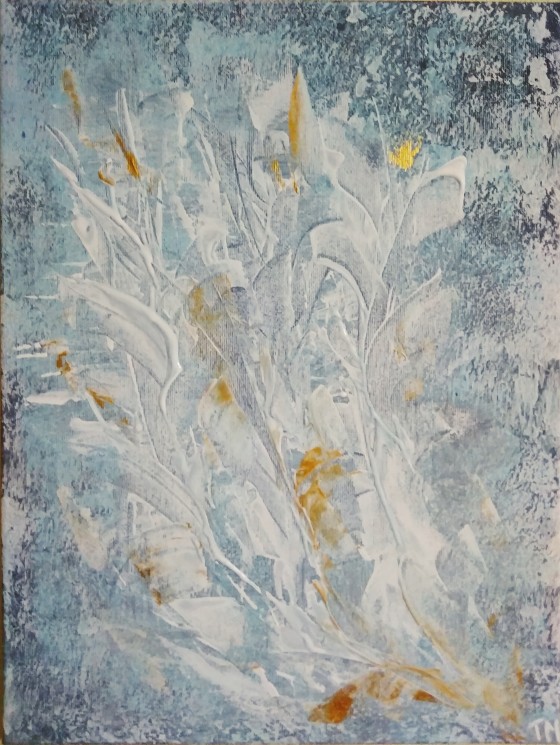 Painting акрилом Хрустальный букет