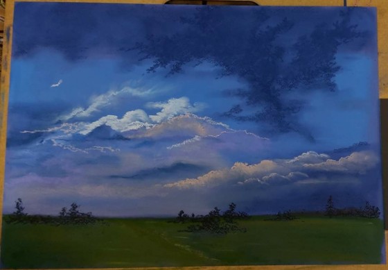 Painting пастелью Настроение
