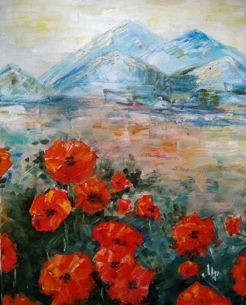 Painting маслом Маки