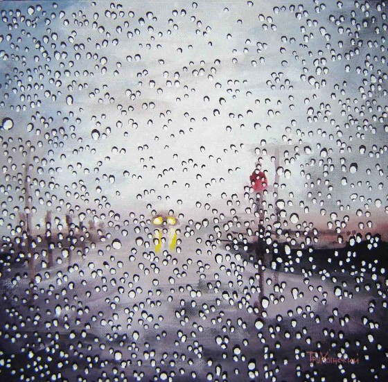 Painting акрилом Вынужденная поездка