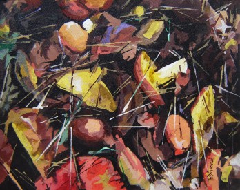 Painting акрилом Приятный результат тихой охоты