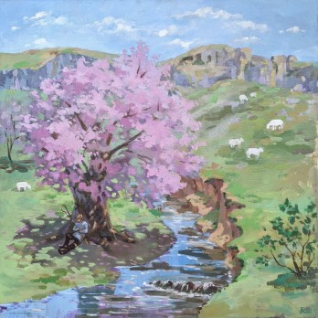 Painting маслом Розовый дуб