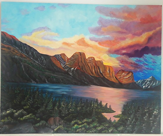 Painting акрилом Загадковість природи