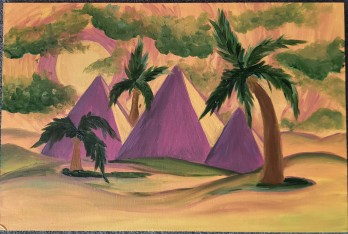 Painting маслом Піраміди